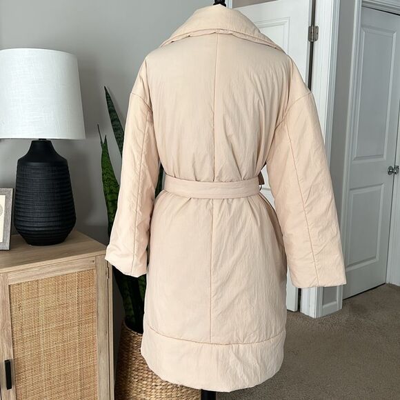 A New Day Cream Puffer Wrap Coat - Picture 5 of 10
